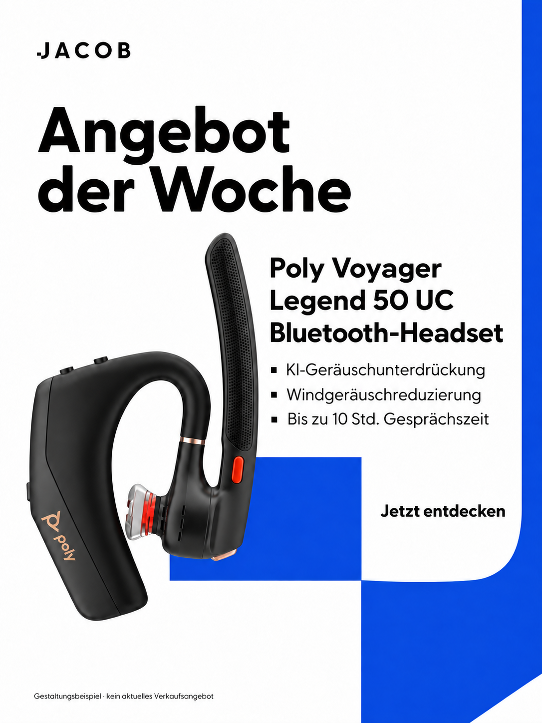JACOB Gestaltungsbeispiel mit Poly Voyager Legend 50 UC